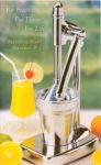 Orange Press / Citrus Juicer by back to basics features stainless steel parts