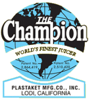 Plastaket Champion Juicer Model G5-NG-853S Worlds Finest WORKS FREE S/H