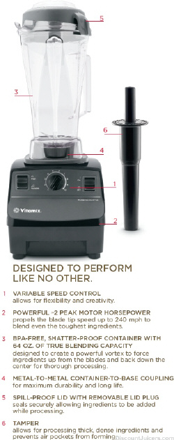 Vitamix TurboBlend VS Variable Speed 5200 5000 with Special Bonus Items